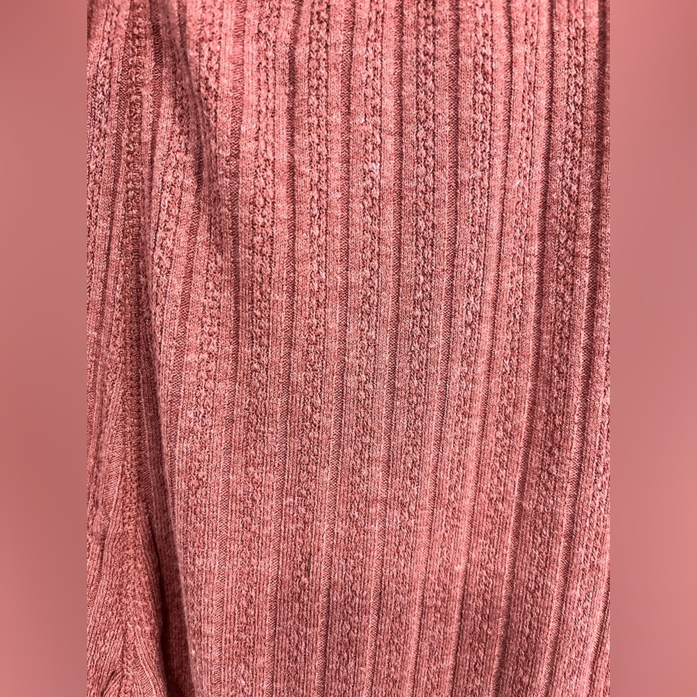 Blu Pepper Ribbed Knit Pants in Rosewood - Picture 4 of 4